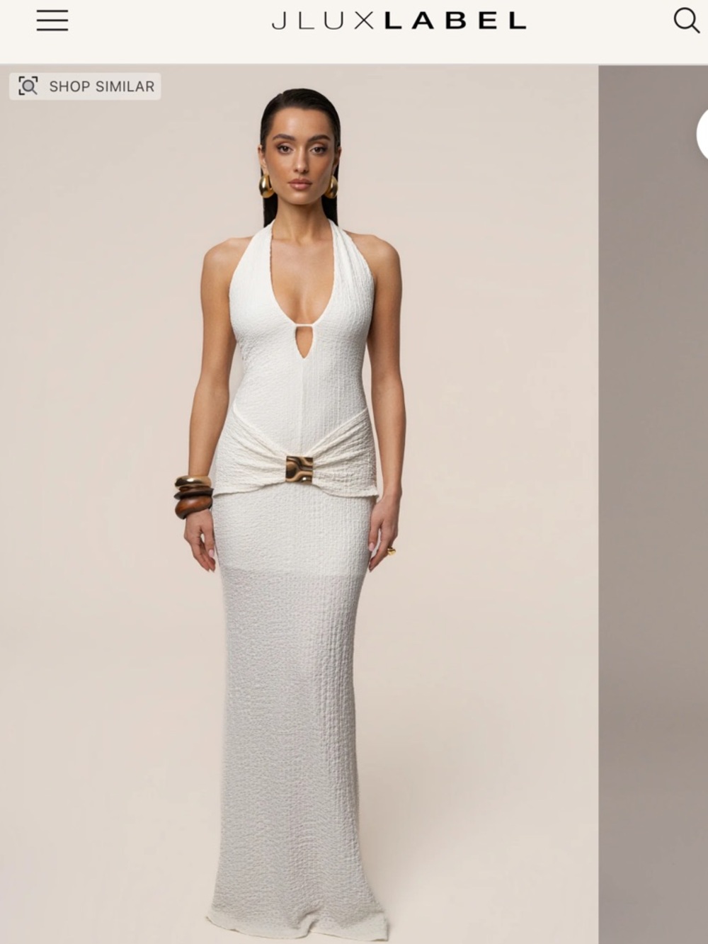 JLUXLABEL JLUX white maxi dress